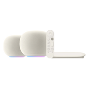 Google Home Speaker Créme Duo Pack + Google TV Streamer 4K