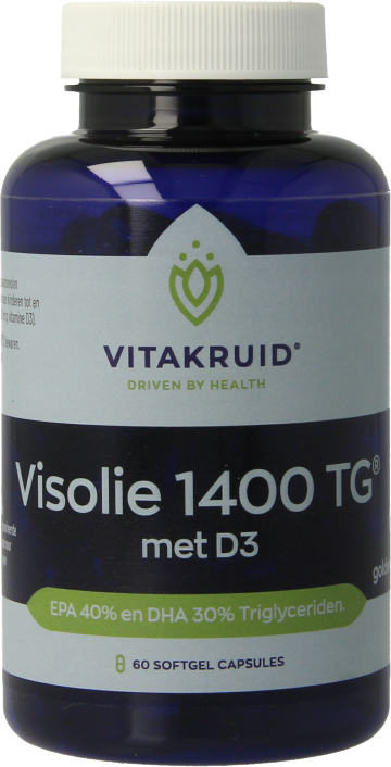 Vitakruid Visolie 1400 TG Met D3 60 capsules