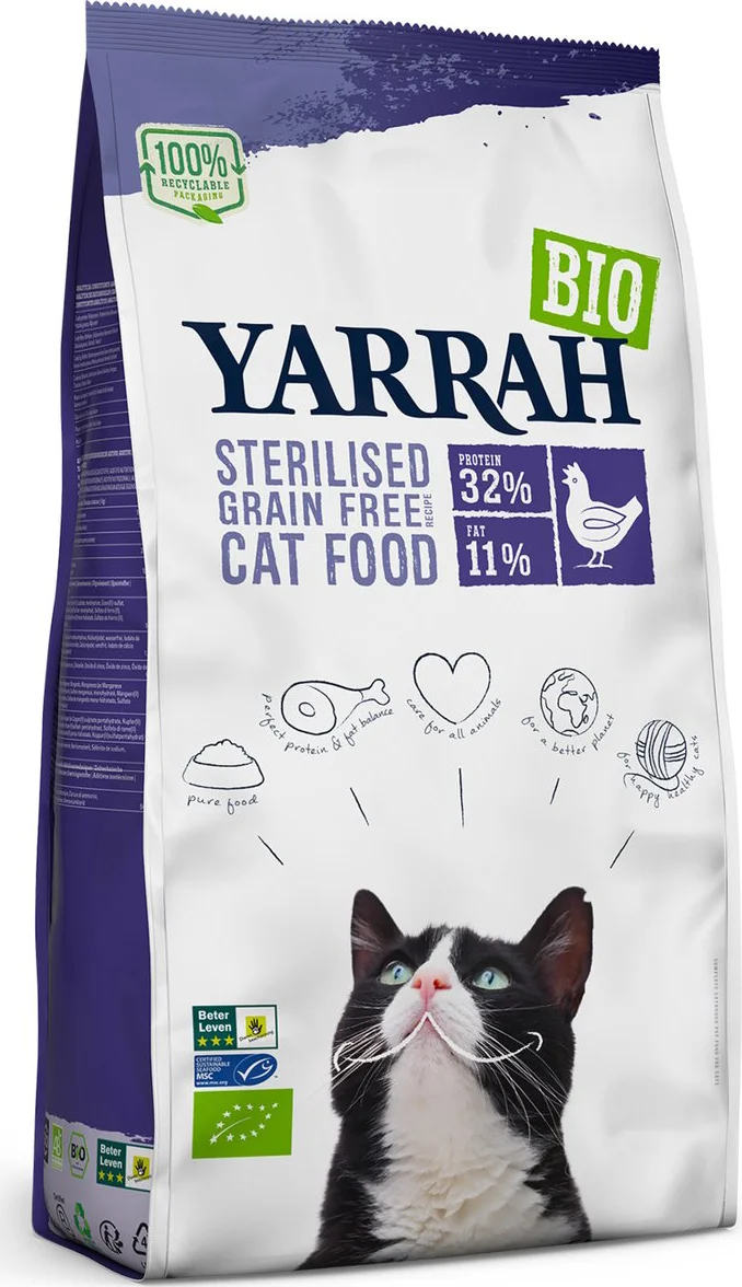 Yarrah Bio Kattenvoer Sterilised 2 kg