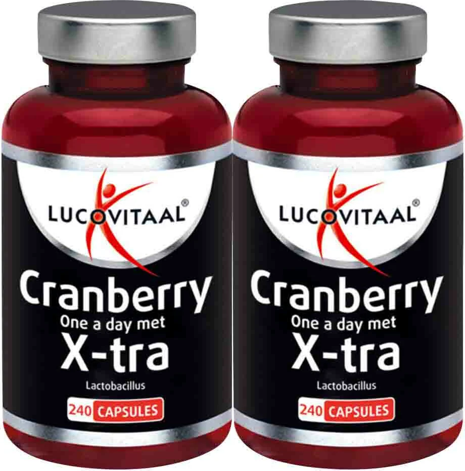2x Lucovitaal Cranberry X-tra One a Day 240 capsules