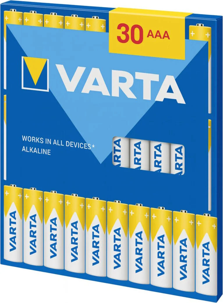 3x Varta Batterijen AAA Blister 30 stuks