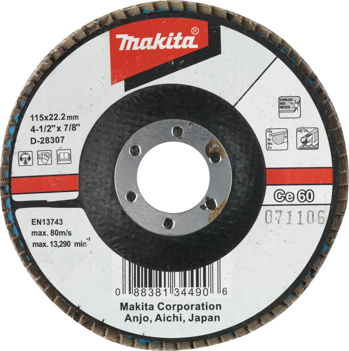 Makita D-28307 Lamellenschuurschijf Ce60 | 115mm