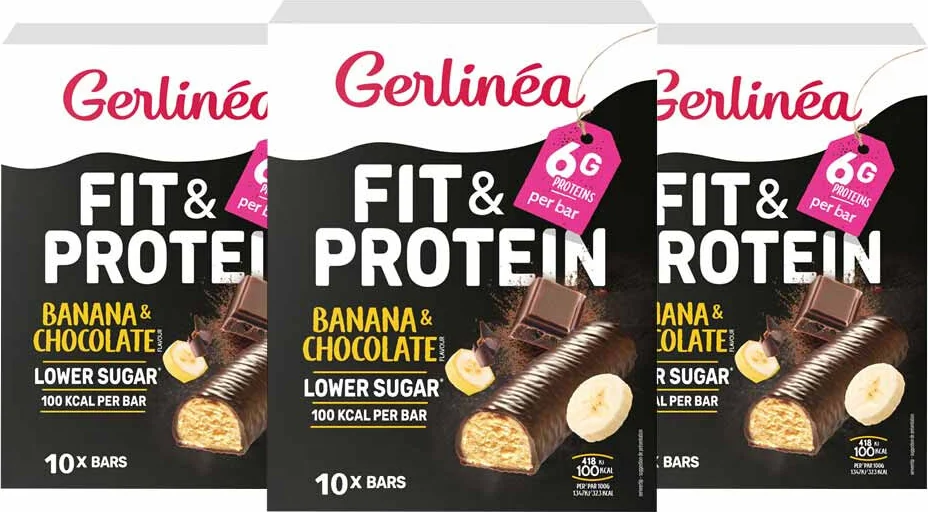 3x Gerlinea Repen Banaan & Chocolade 10x31 gr
