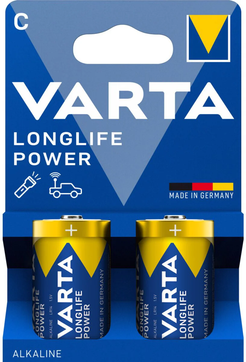 3x Varta Longlife Power C Blister 2 stuks