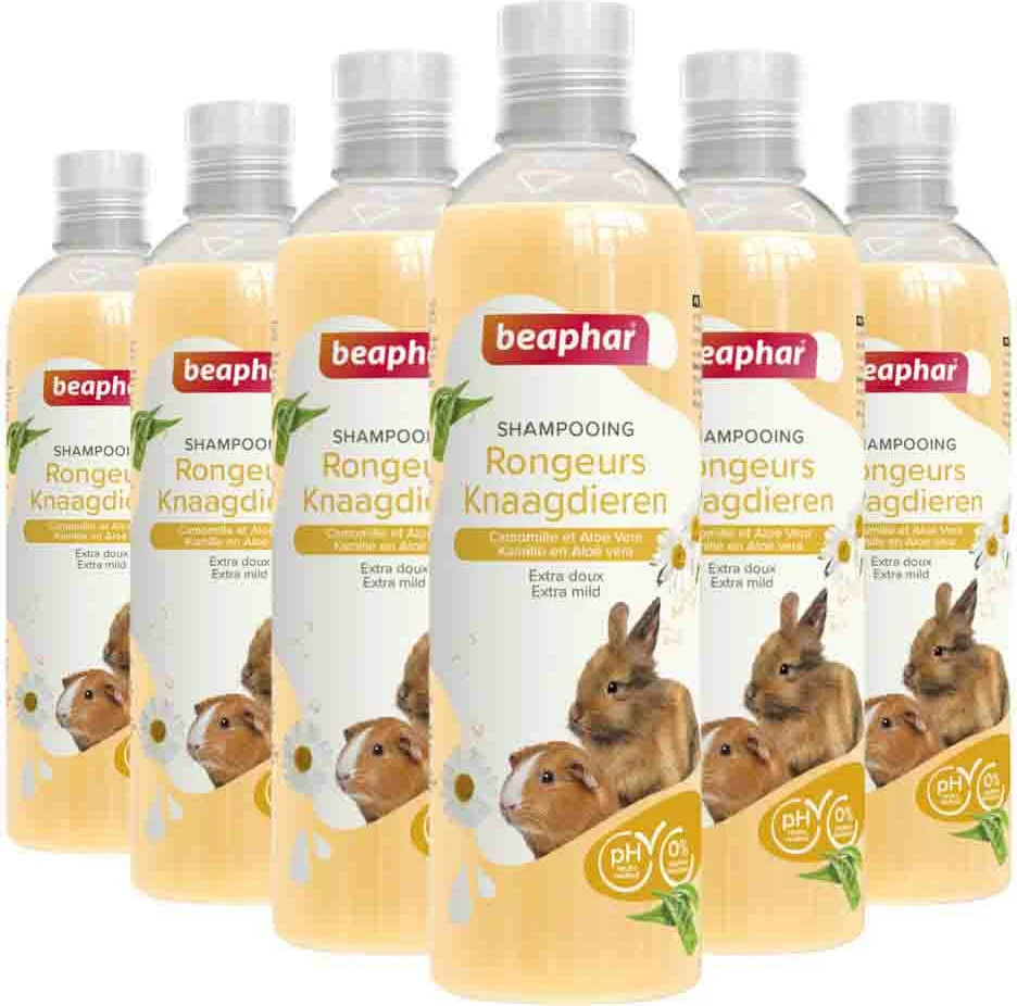 6x Beaphar Shampoo Knaagdier & Konijn Konijn 250 ml