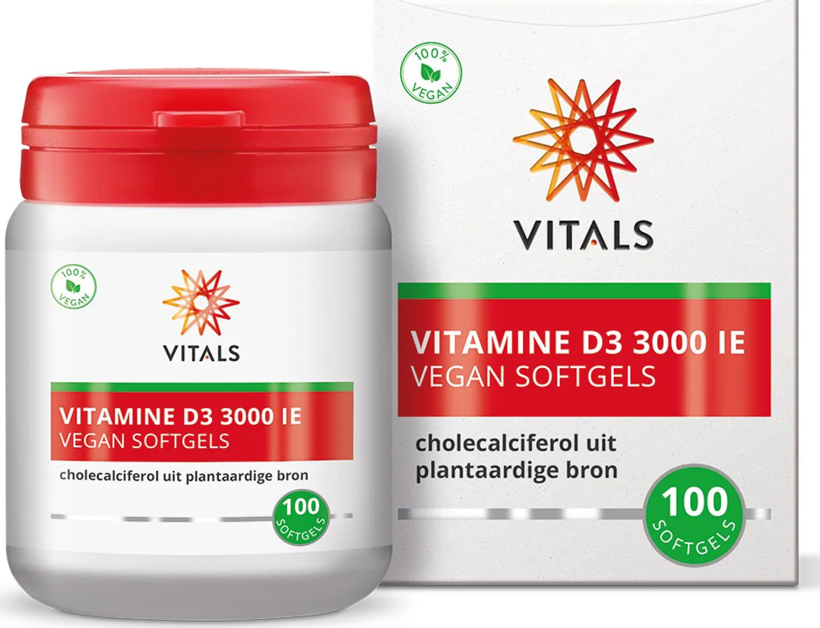 Vitals Vitamine D3 3000IE Softgels 100SG