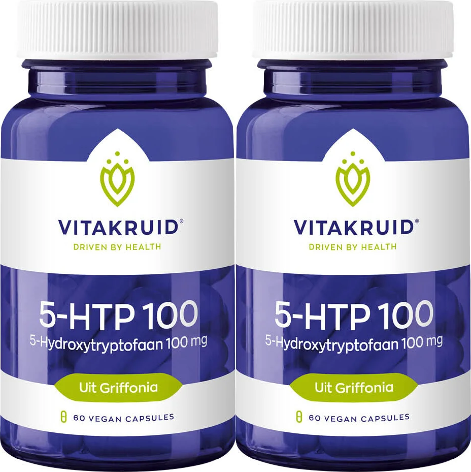 2x Vitakruid 5Htp 100 mg 60 vegancapsules