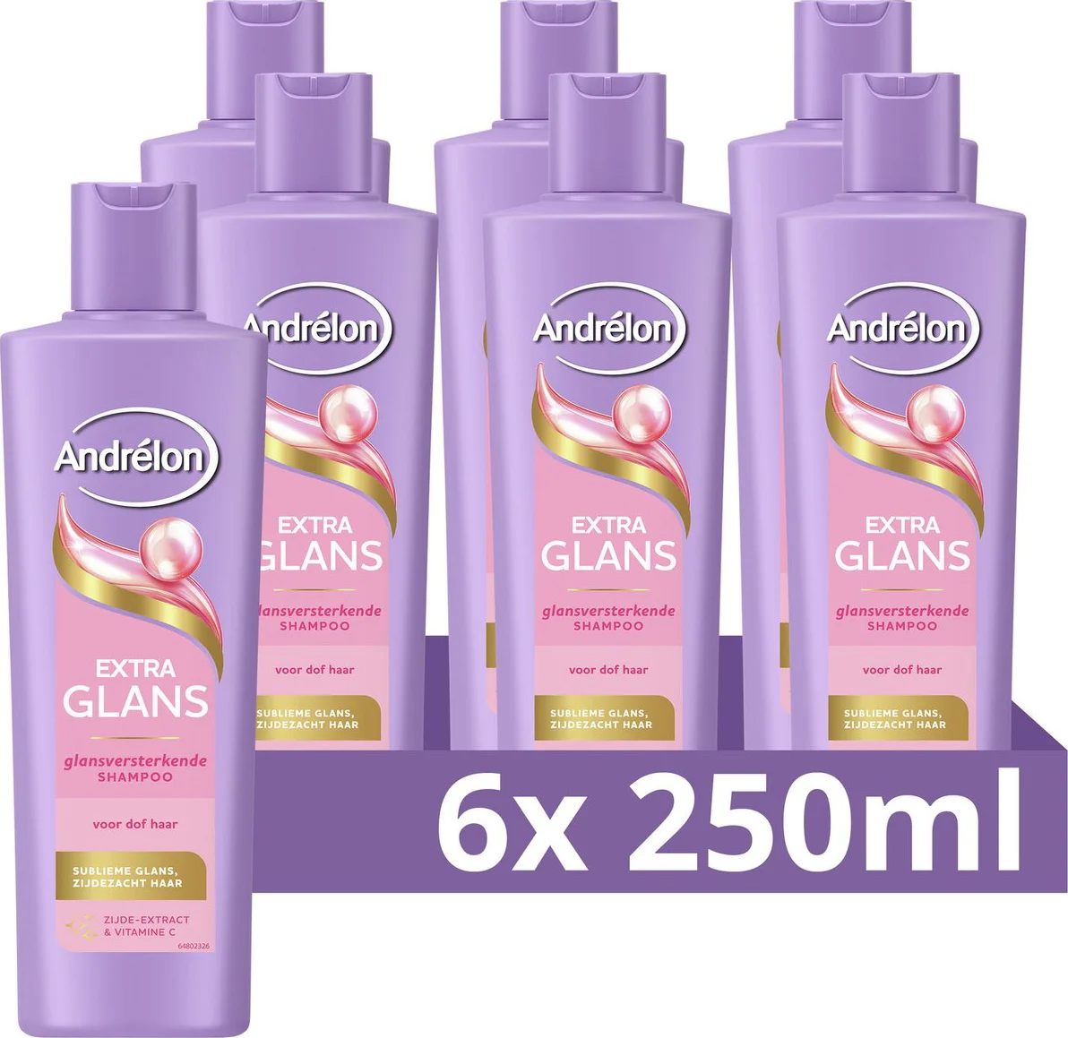 6x Andrélon Shampoo Extra Glans 250 ml
