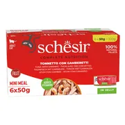 8x Schesir Kattenvoer Tonijn - Garnaal 6 x 50 gr