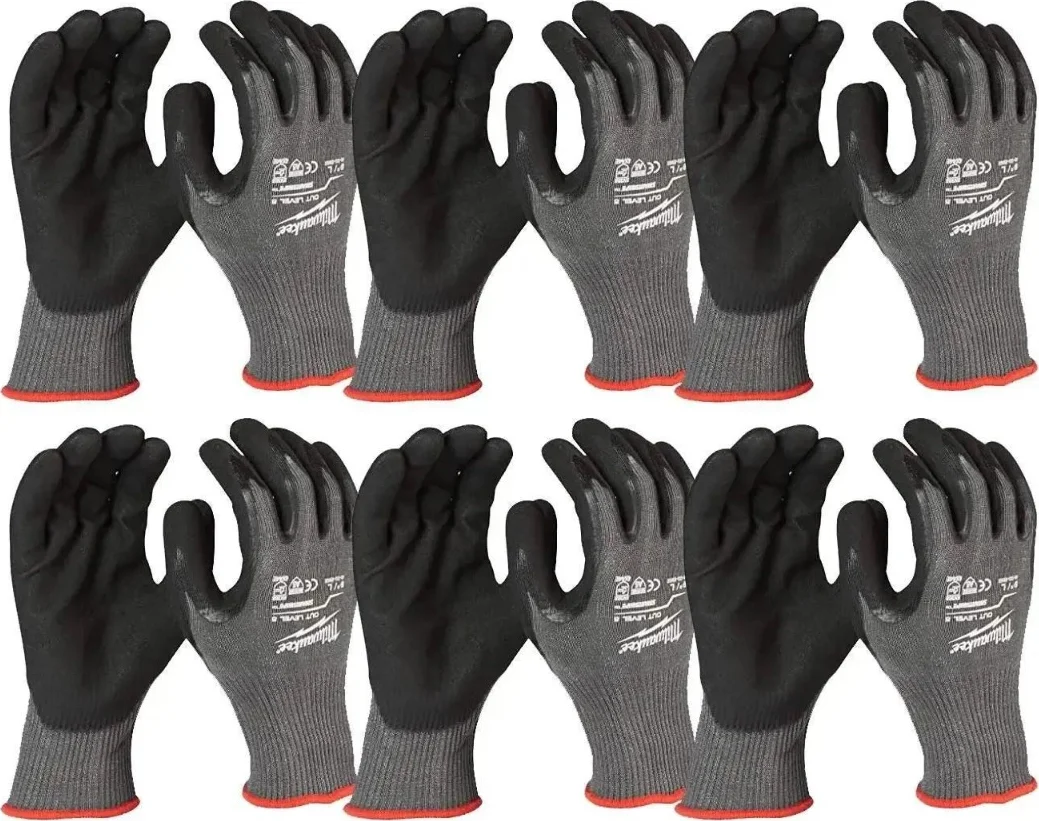 Milwaukee Handschoenen snijklasse 5/E | Maat L/9 | 12-pack - 4932501278