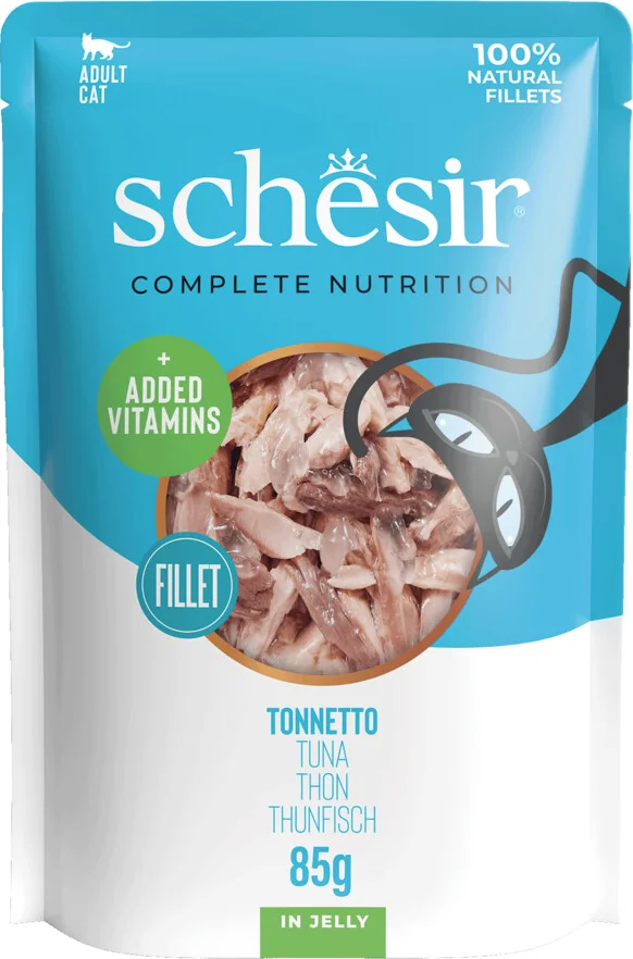 Schesir Kattenvoer Pouch Tonijn in Gelei 85 gr