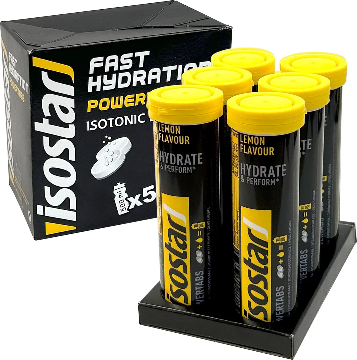 6x Isostar Fast Hydration Powertabs Lemon 10 tabletten
