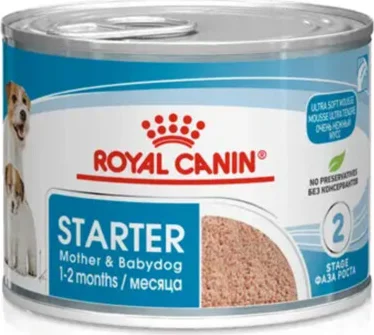 12x Royal Canin Mother & Baby Mousse Hondenvoer Nat 195 gr