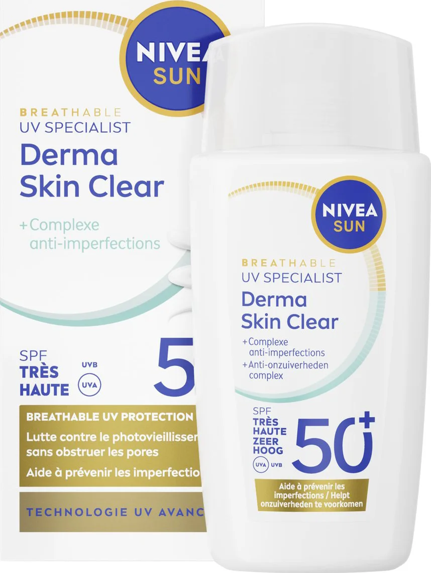 NIVEA Sun UV Face Specialist Derma Skin Clear Fluid SPF 50+ 40 ml