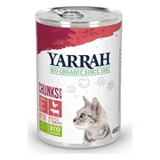 Yarrah Bio Kattenvoer Chunks Kip & Rund 405 gr