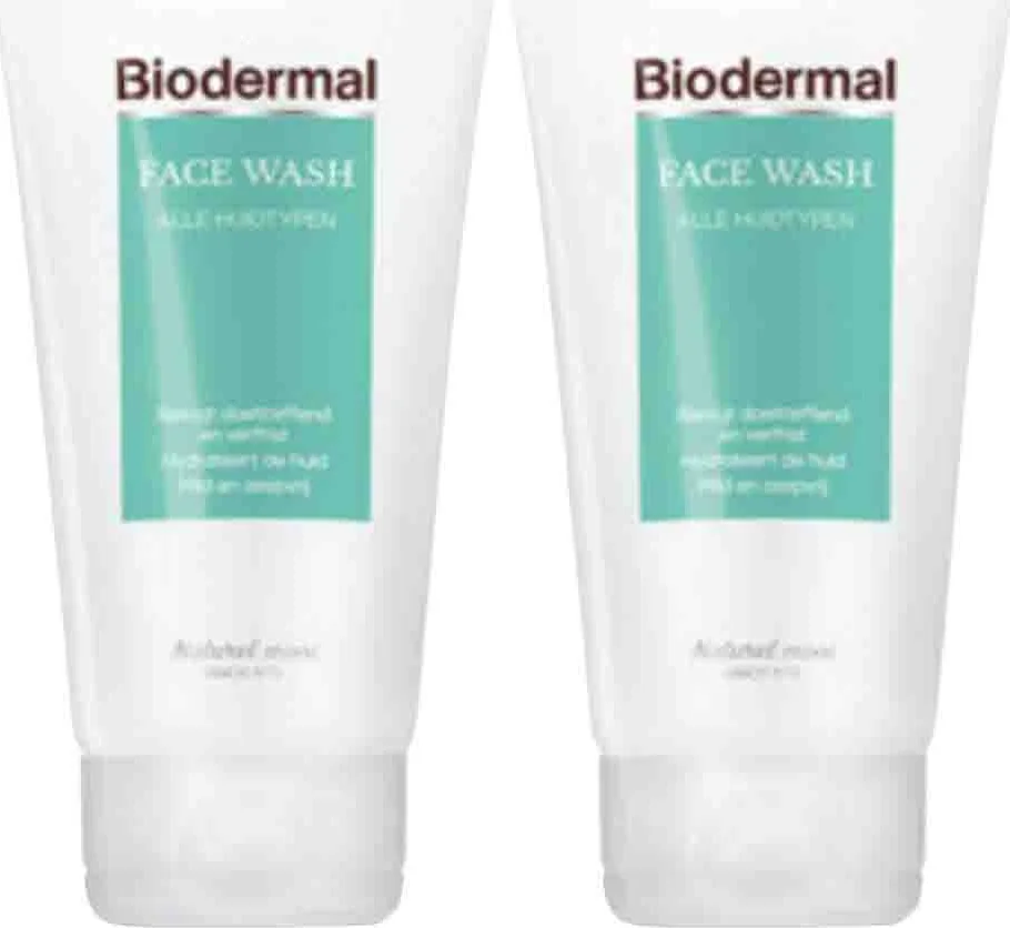 2x Biodermal Face Wash 150 ml