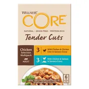 Wellness Core Kattenvoer Tender Cuts Selection 6-pack Kip 6 x 85 gr