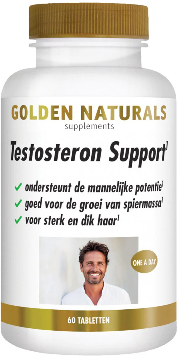 2x Golden Naturals Testosteron Support Vegan 60 tabletten