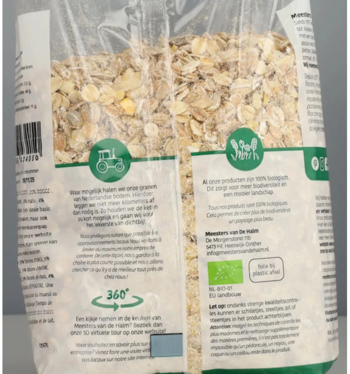 De Halm 7-Korenvlokken Biologisch 500GR
