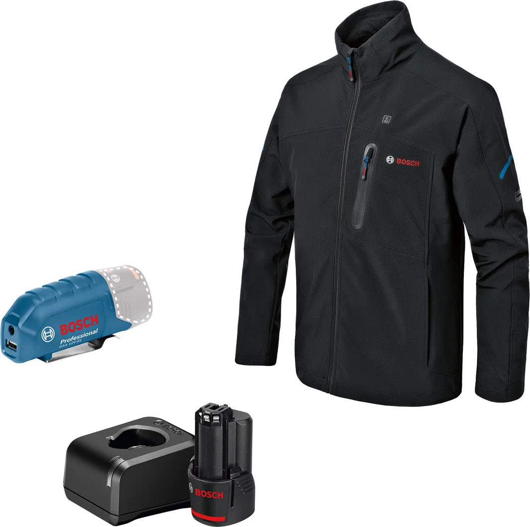Bosch Professional PRO GHJ 12+18V XA S Verwarmde jas zwart 1x 2.0Ah - 06188000FX