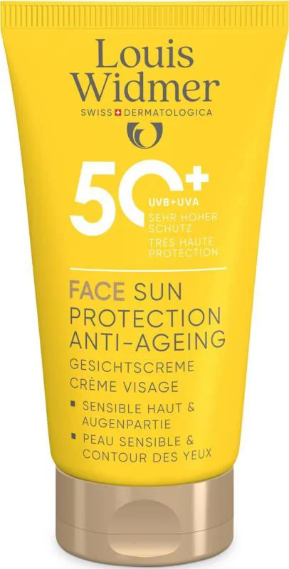 Louis Widmer Face Sun Protection Anti-Ageing SPF50+ licht geparfumeerd 50 ML