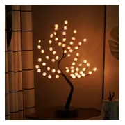 MIRO® Lichtboom Bloesem - Lichttakken - Warm Wit Licht - Led USB & Batterij - Kerst - Woonkamer - Slaapkamer - Decoratie Nachtlampje - Aan & Uit Knop