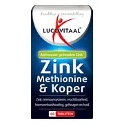 3x Lucovitaal Zink Methionine & Koper 60 tabletten