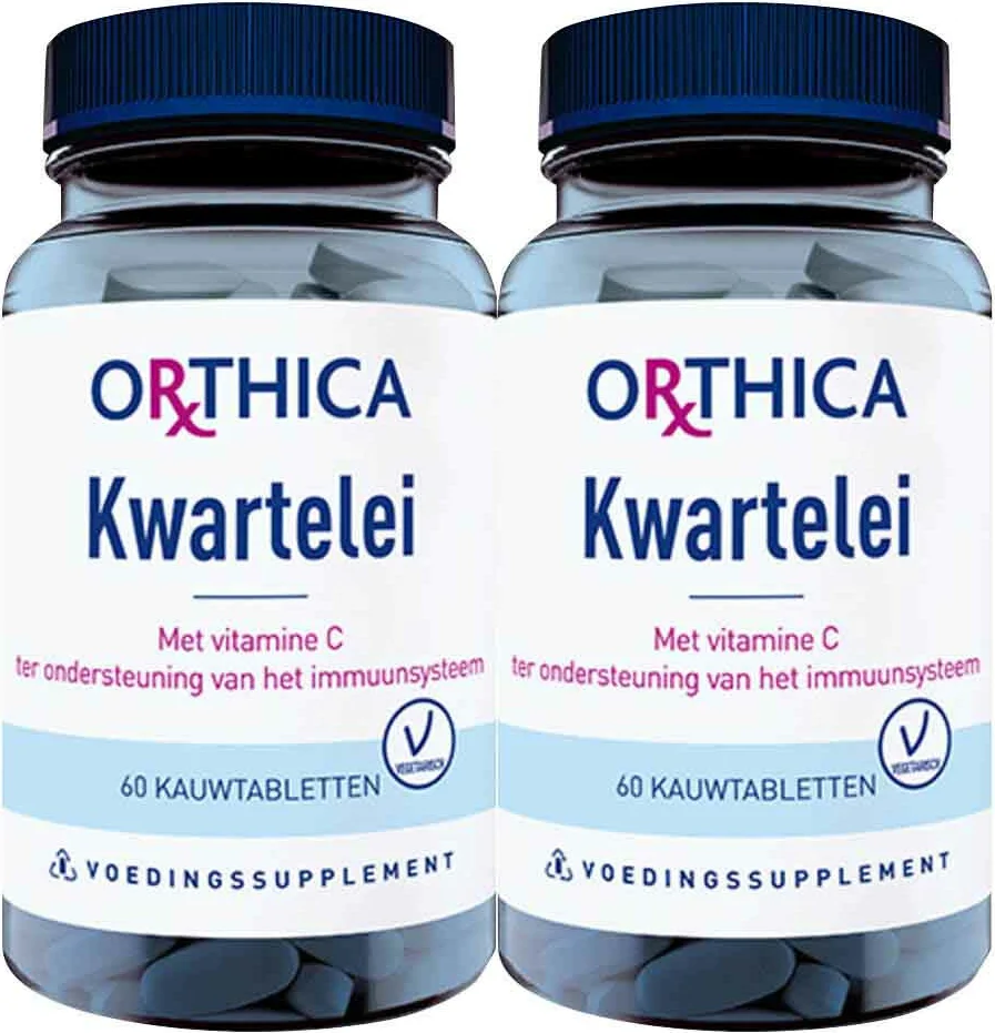 2x Orthica Kwartelei Met Vitamine C 60 tabletten