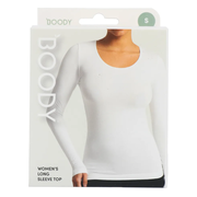 Boody Damestop Lange Mouw Wit S