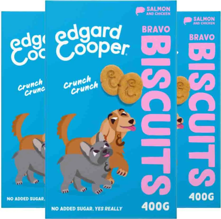 3x Edgard & Cooper Adult Biscuit Zalm & Kip 400 gr