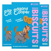 3x Edgard & Cooper Adult Biscuit Zalm & Kip 400 gr