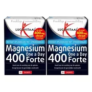 2x Lucovitaal Magnesium 400 Forte One a Day 20 sachets