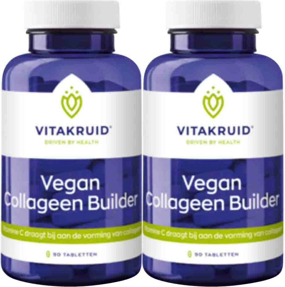 2x Vitakruid Collageen Builder Vegan 90 tabletten
