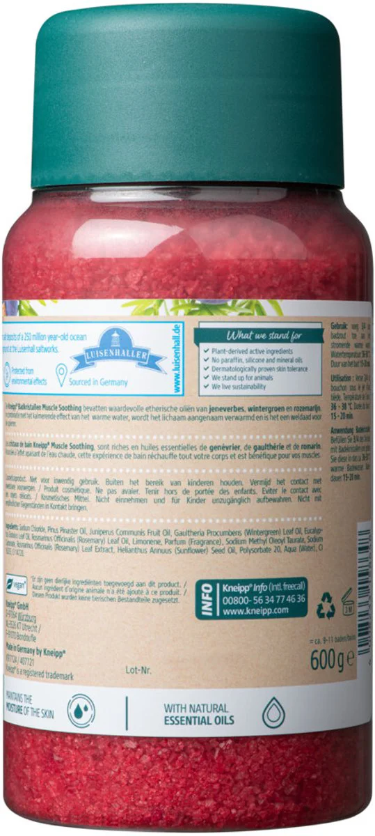 3x Kneipp Badkristallen Muscle Soothing Jeneverbes 600 gr