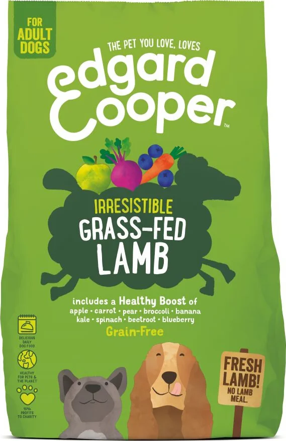 Edgard & Cooper Adult Hondenbrokken Voor Medium Honden, Verse Lam, 2.5Kg, Graanvrij En Hypoallergeen Recept Met Natuurlijke Ingrediënten, Perfecte Vezelbalans