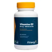 Fittergy Vitamine D3 25mcg Met Zink 60TB