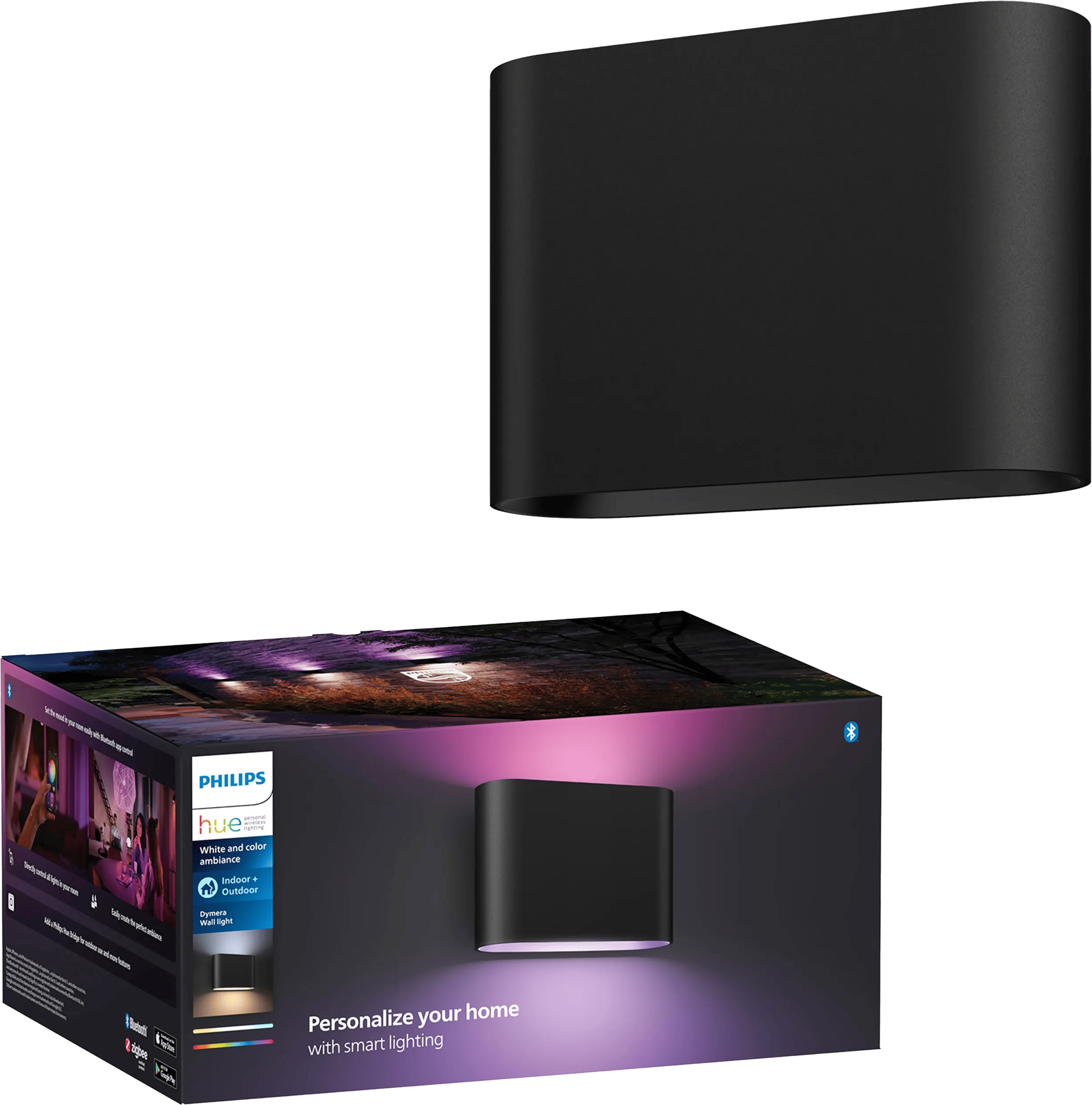 Philips Hue Dymera muurlamp - White and Color - Zwart