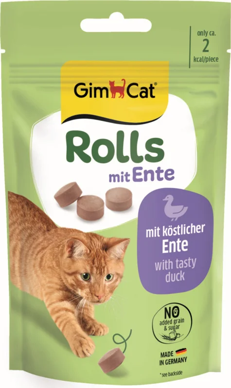 GimCat Rolls Kattensnack Eend 40 gr