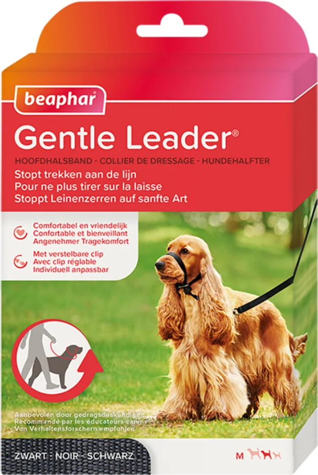 3x Beaphar Gentle Leader Zwart M