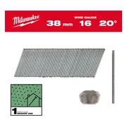 Milwaukee Nagels 16 Ga | 20° | 38mm | Gegalvaniseerd | VE=2000 - 4932492583