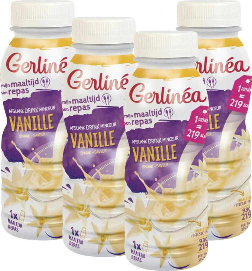 4x Gerlinea Drinkmaaltijd Vanille 236 ml