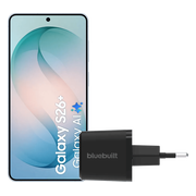 Samsung Galaxy S26 Plus 256GB Lichtblauw 5G + BlueBuilt Oplader 45 Watt Zwart