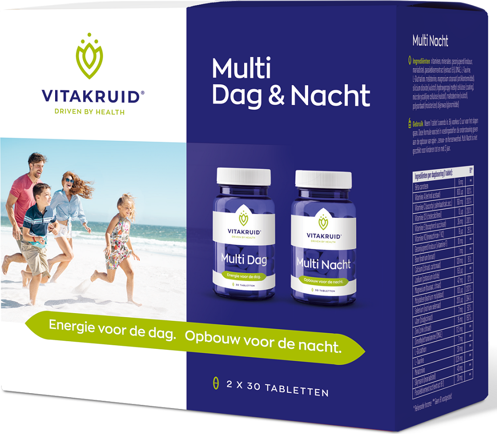 Vitakruid Multi Dag & Nacht HD 2 x 30 tabletten