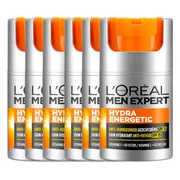 6x L'Oréal Men Expert Hydra Energetic SPF 15 Gezichtscrème 50 ml