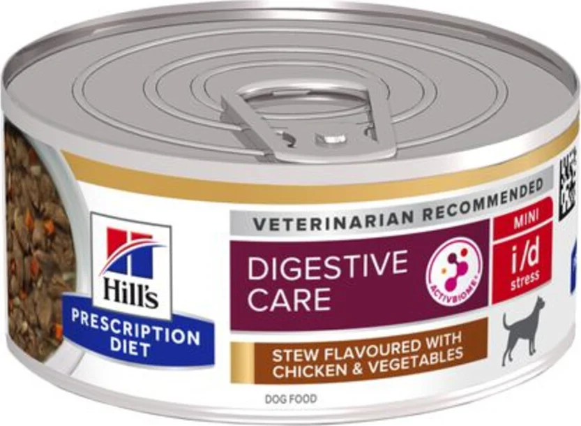 Hill's Prescription Diet i/d Stress Digestive Care Stoofpotje Hondenvoer Nat Kip & Groenten 156 gr