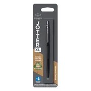 Parker Jotter XL-balpen | Monochroom matzwart | Medium punt | Blauwe inkt