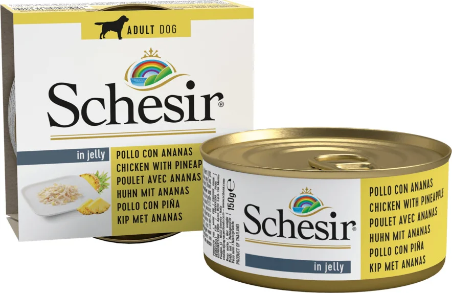 Schesir Hondenvoer Kip - Ananas 150 gr