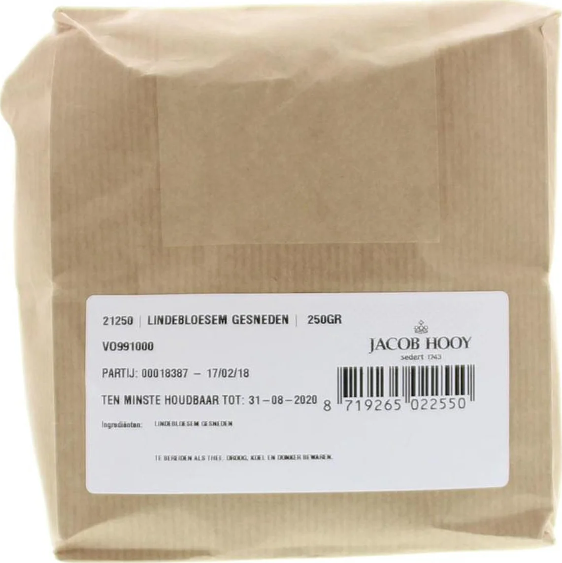 Jacob Hooy Lindebloesem Gesneden 250GR