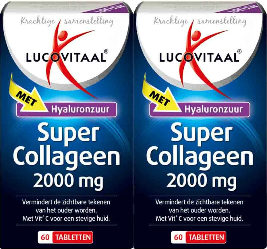 2x Lucovitaal Super Collageen 2000 mg 60 tabletten