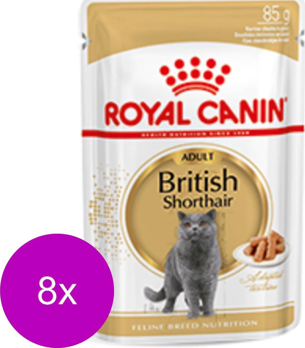 96x Royal Canin British Shorthair Loaf Kattenvoer Nat 85 gr